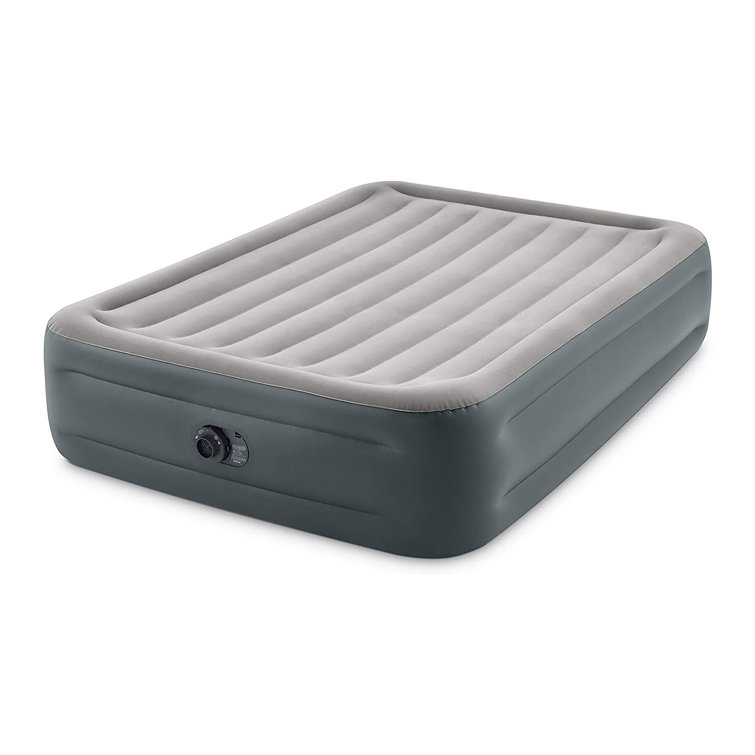 Intex Dura Beam Essential Rest Blow Up Queen Mattress Air Bed With